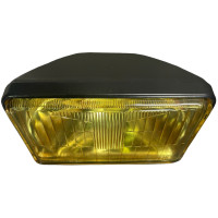 Farol Mod. M90 vidro amarelo ( rectangular ) - MOTOGUIA